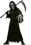 Grim Reaper Costume Kids Scary Skull Skeleton Mask