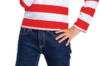 Disguise Wheres Waldo Halloween Costume, Official Waldo
