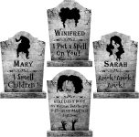 LimBridge Outdoor Halloween Decorations Tombstones: 4ct