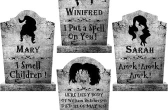 LimBridge Outdoor Halloween Decorations Tombstones: 4ct