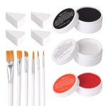 MEICOLY Clown Makeup Kit,White Black Red Face Body