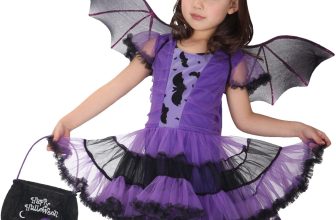 Girls Bat Costume Halloween Vampire Cosplay Costume Set