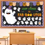 Halloween Ghost Bulletin Board Set Boo Ghost Bat
