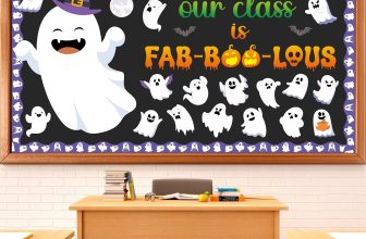Halloween Ghost Bulletin Board Set Boo Ghost Bat