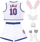 Women Lola #10 Jersey Space Movie Halloween Costumes