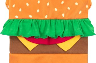 Fitwarm Halloween Dog Hamburger Costume, Funny Clothes