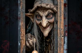 Nuxovilar Halloween Window Decorations, Creepy Witch