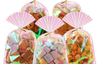 SUREHOME Cellophane Bags, 100 Pcs 6x10 Inches Clear