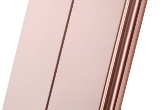 deweisn Dresser Mount Tri-Fold Lighted Vanity Mirror