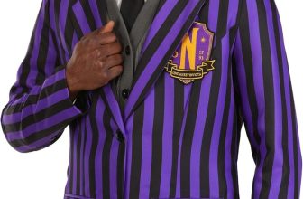 Mens Wednesday Addams Nevermore Academy Costume Blazer