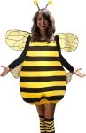 Women 4pcs Bee Halloween Cospaly Party Funny Animal Bee