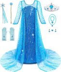 Aoiviss Princess Dresses for Girls Luxury Sequin