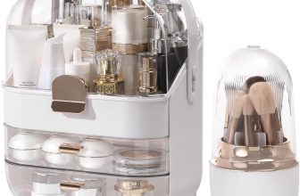 Makeup Organizer Countertop, Skincare Bathroom Counter