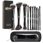 10 PCS Travel Makeup Brush Set With Bag, Makeup Brushes