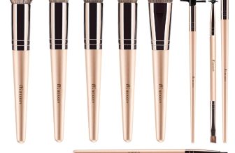 BEAKEY 12pcs Vegan Makeup Brush Set Soft high-density