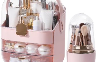 Makeup Organizer Countertop, Skincare Bathroom Counter