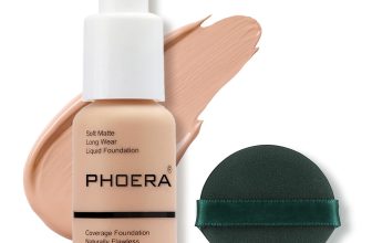 PHOERA 30ml Foundation Liquid,Full Coverage Foundation