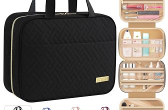 HOTOR Travel Toiletry Bag - Hanging Toiletry Bag for