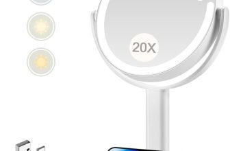 MIYADIVA Makeup Mirror with Lights,20X Magnifying