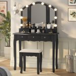Tiptiper Vanity Desk, Makeup Vanity with Lighted
