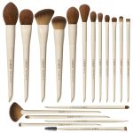 LORYP Makeup Brushes Set Labeled 18 Piece Face and Eye