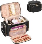 Bagmoly Large Makeup Bag, Portable Travel Makeup Bag