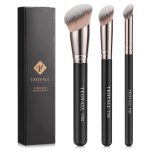 TEOYALL Foundation Contour Conceal Brush Set, 3PCS