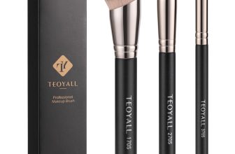 TEOYALL Foundation Contour Conceal Brush Set, 3PCS