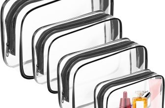 AURUZA Clear Makeup Bag,Portable Travel Toiletry Bags