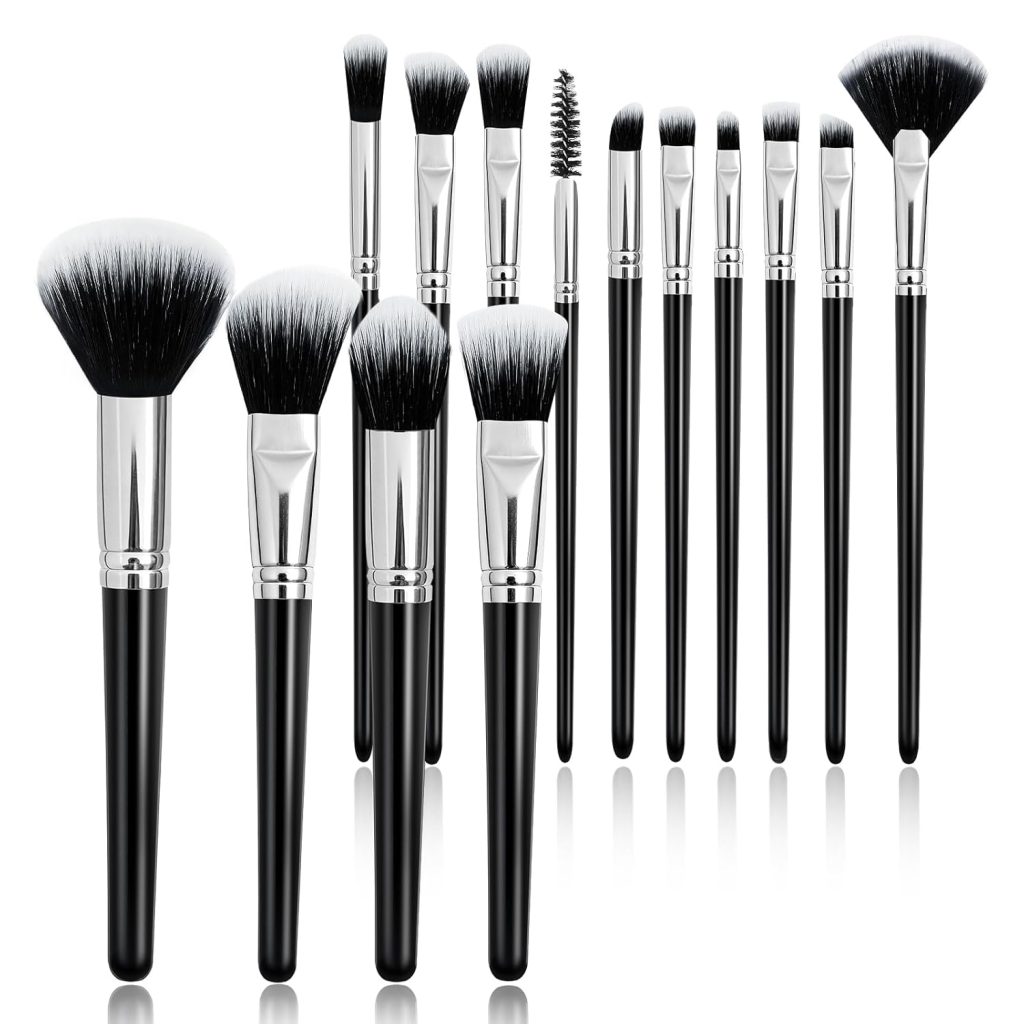 Makeup Brush Set, Premium Synthetic 14 Pcs Makeup Brush