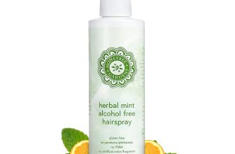 Honeybee Gardens Alcohol-Free Hair Spray, Herbal Mint,