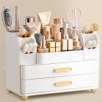HBlife Makeup Organizer for Vanity with Brush Holder,