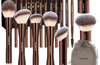MAANGE 20 PCS Foundation Makeup Brush Set, Double-ended