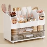 Makeup Organizer for Vanity with 2 Large Drawers,
