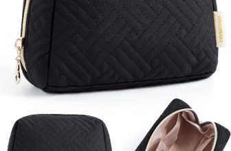 BAGSMART Small Makeup Bag, Travel Cosmetic Bag Make Up