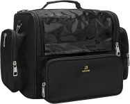 Makeup Brush Bag, Clear Makeup Brush Holder with Lid,