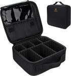 Relavel Travel Makeup Train Case Makeup Cosmetic Case