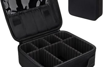 Relavel Travel Makeup Train Case Makeup Cosmetic Case