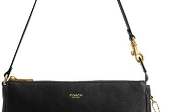 COACH Women's Natural Grain Leather Plaza Bag