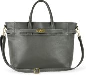 Italian Genuine Calf Leather Handbag for Women with