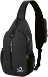 WATERFLY Crossbody Sling Backpack Sling Bag Travel
