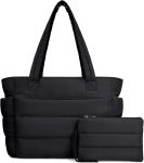 TOPDesign Puffer Tote Bag for Women, Lightweight Puffy