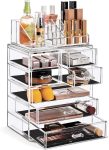 Sorbus Acrylic Makeup Organizer Set, 7-Drawer Vanity &