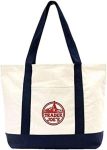 EXZMA Trader Joes Large Tote Shopping Bag Cotton Canvas