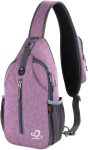 WATERFLY Crossbody Sling Backpack Sling Bag Travel