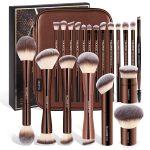 MAANGE 20 PCS Makeup Brush Set with Bag, Double-ended