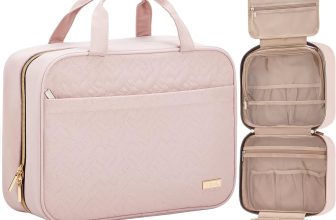 NISHEL Travel Toiletry Bag for women, Portable Hanging