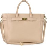 Italian Genuine Calf Leather Handbag for Women with