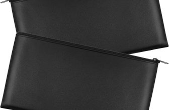 2 Pieces Money Bags with Zipper, 11x6.1 inch Money