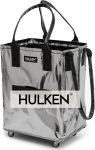 HULKEN (Medium, Silver) Reusable Grocery Bag On Wheels,